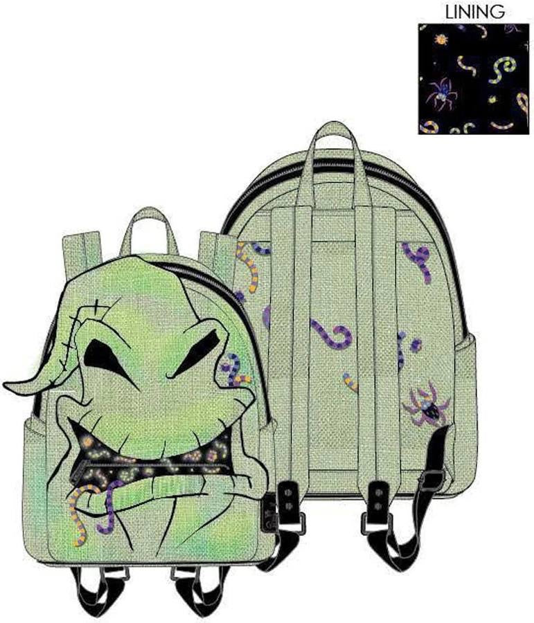 Loungefly Disney The Nightmare Before Christmas Oogie Boogie Creepy Crawlies Glow Mini Backpack-4