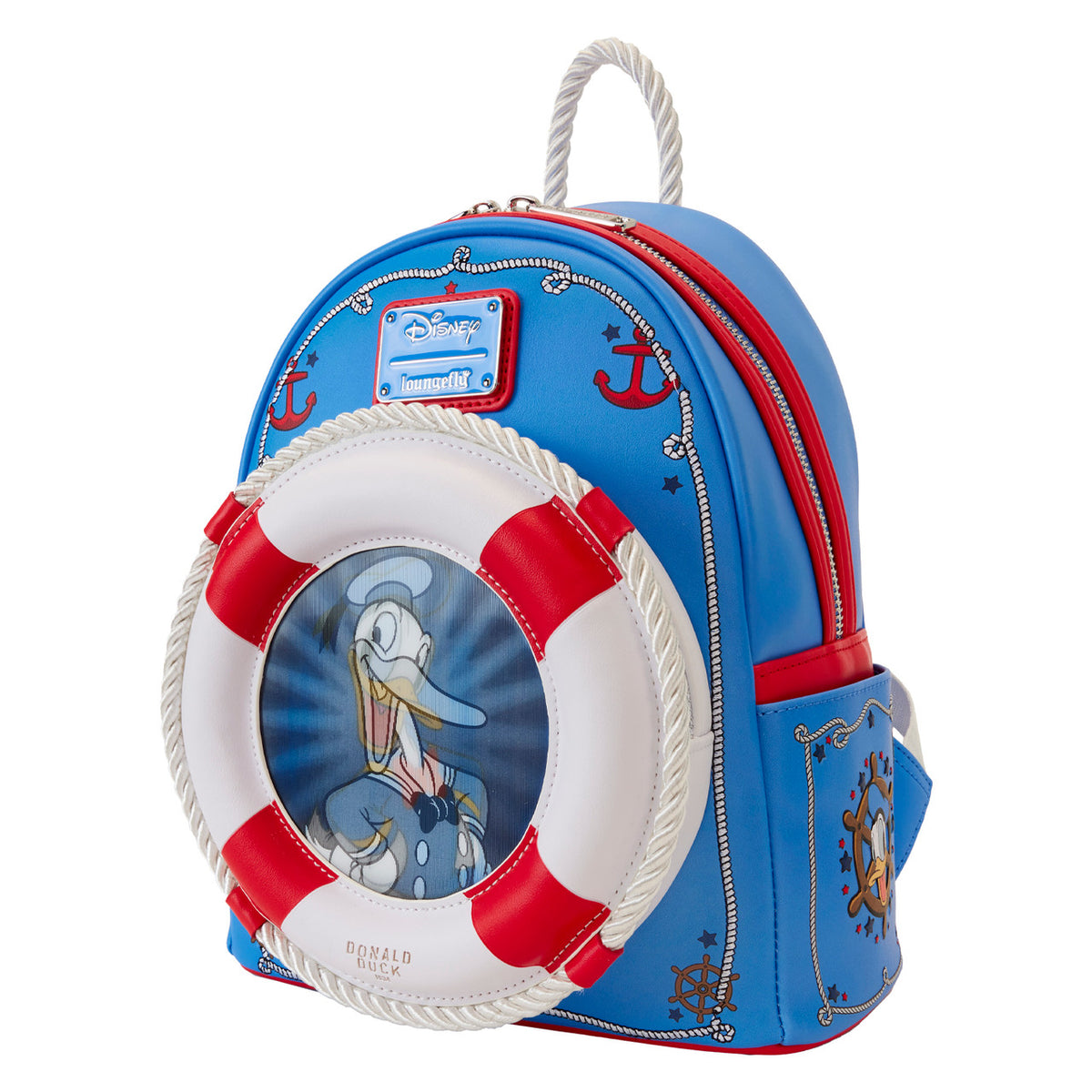 Loungefly Donald Duck 90th Anniversary Lenticular Mini Backpack-4