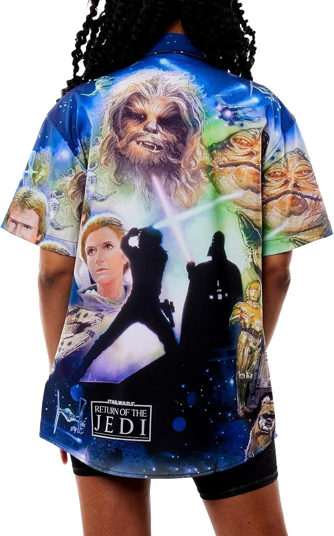 Loungefly Star Wars Return Of The Jedi Button Up Shirt-zoom-7