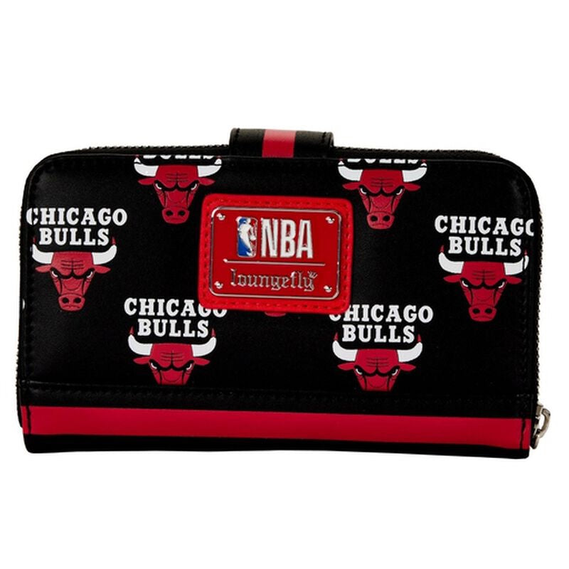Loungefly NBA Chicago Bulls Logo Zip Around Wallet-3