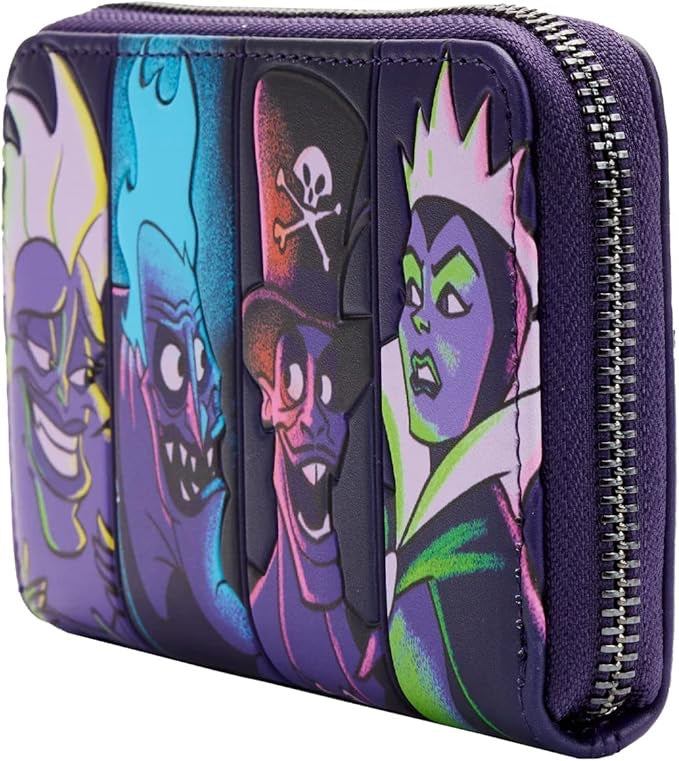 Loungefly Disney Villains In the Dark Zip-Around Wallet-zoom-4