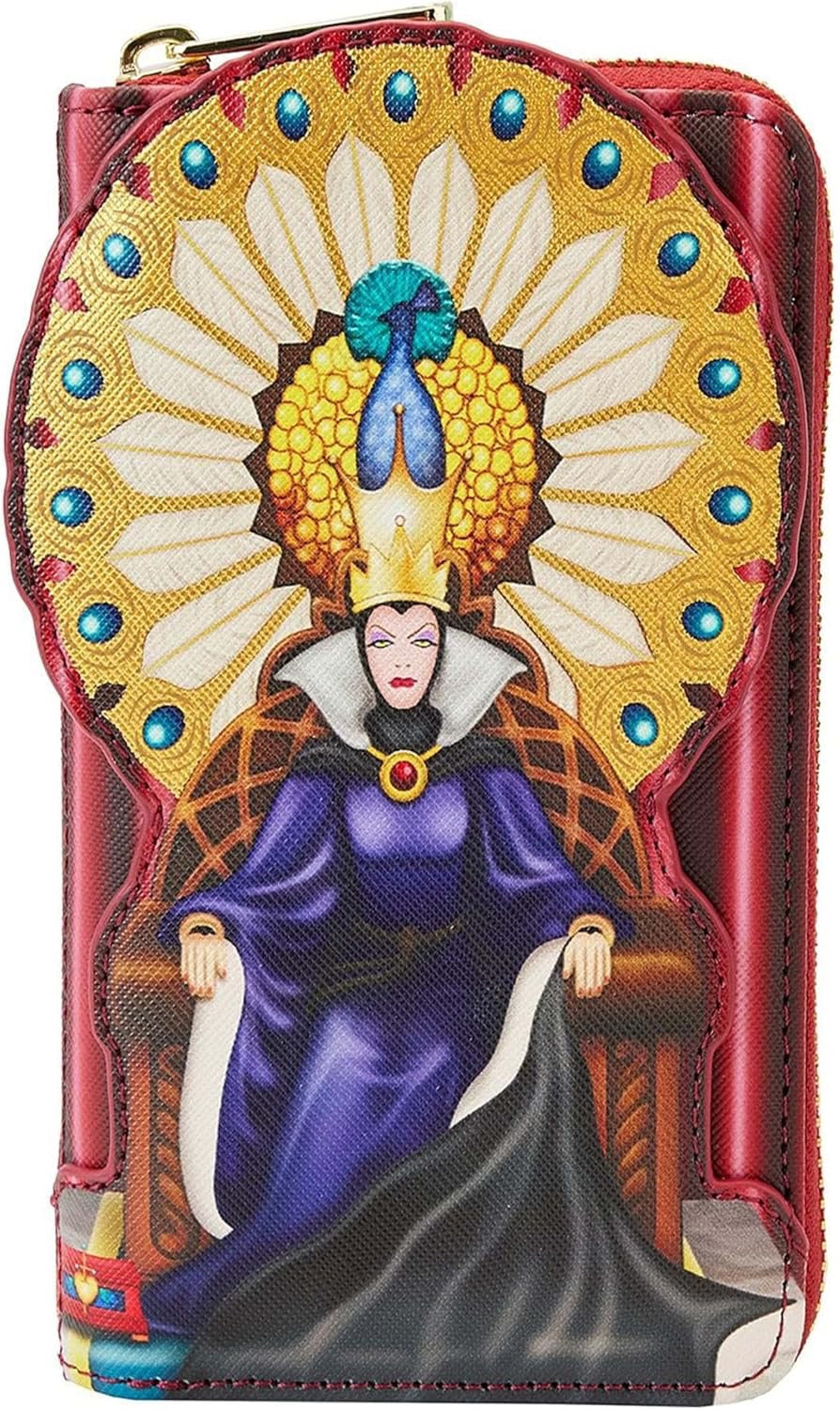 Loungefly Disney Snow White Evil Queen Throne Zip-Around Wallet-1