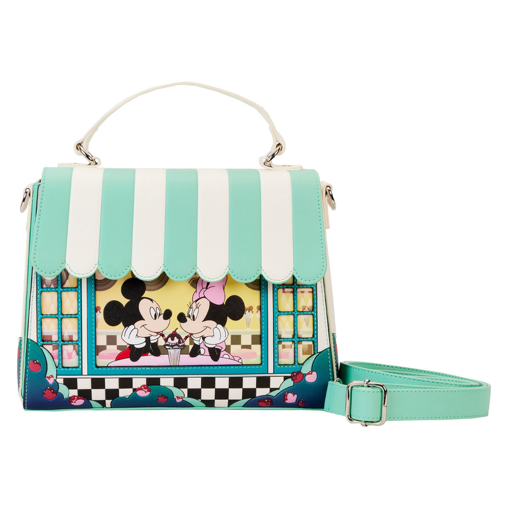 Loungefly Mickey & Minnie Date Night Diner Crossbody Bag