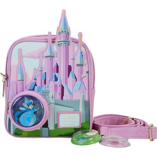 Loungefly Sleeping Beauty Stained Glass Castle Crossbody Purse