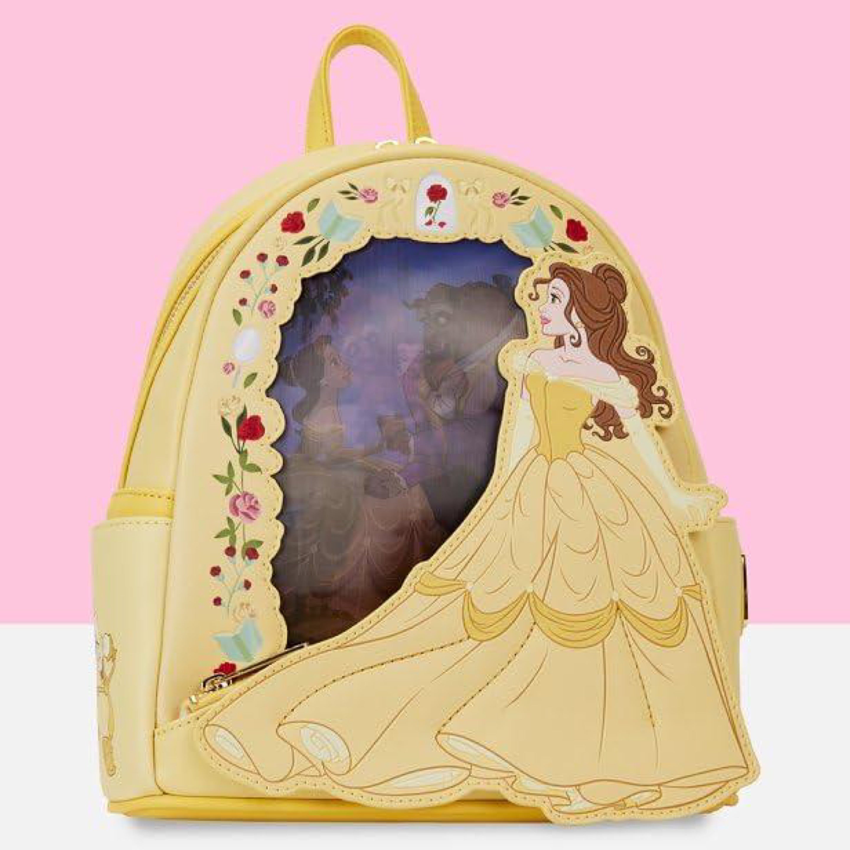 Loungefly Disney Beauty and the Beast Belle Princess Lenticular Mini Backpack
