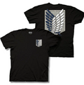 T Shirt Attack On Titan Survey Corps Wings of Freedom BLK