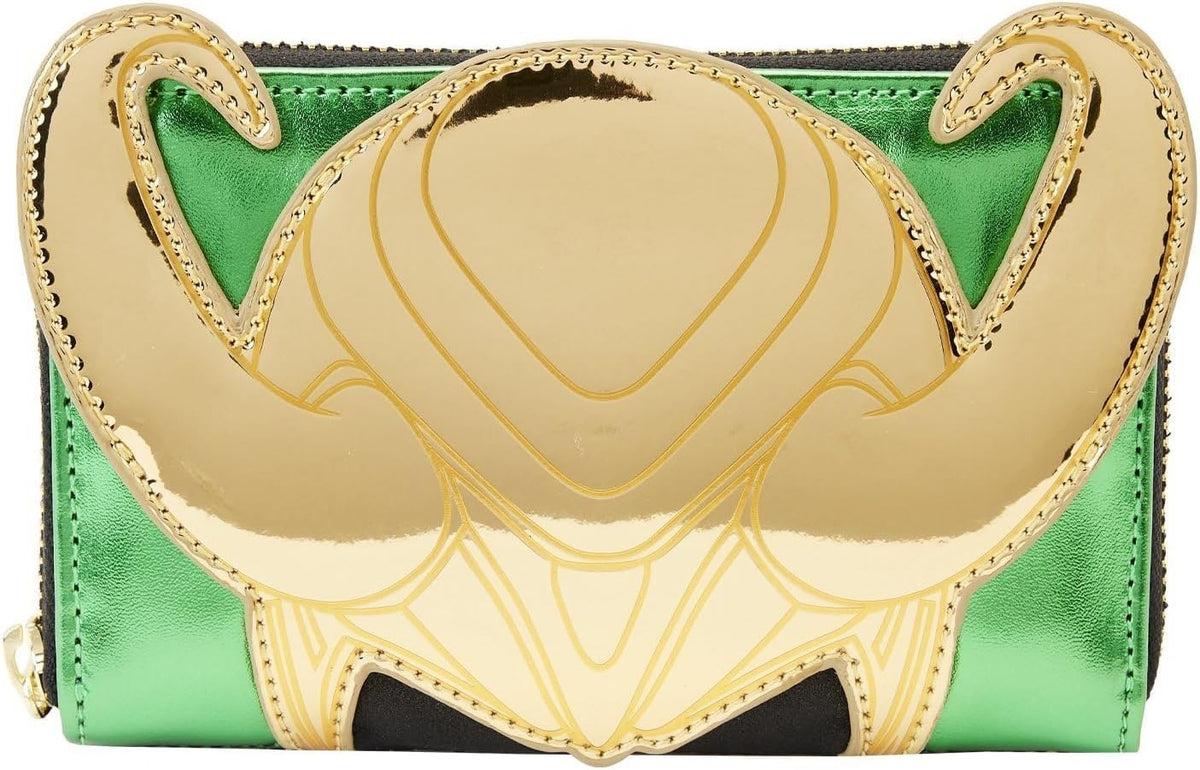 Loungefly Marvel Shine Loki Zip-Around Wallet-1