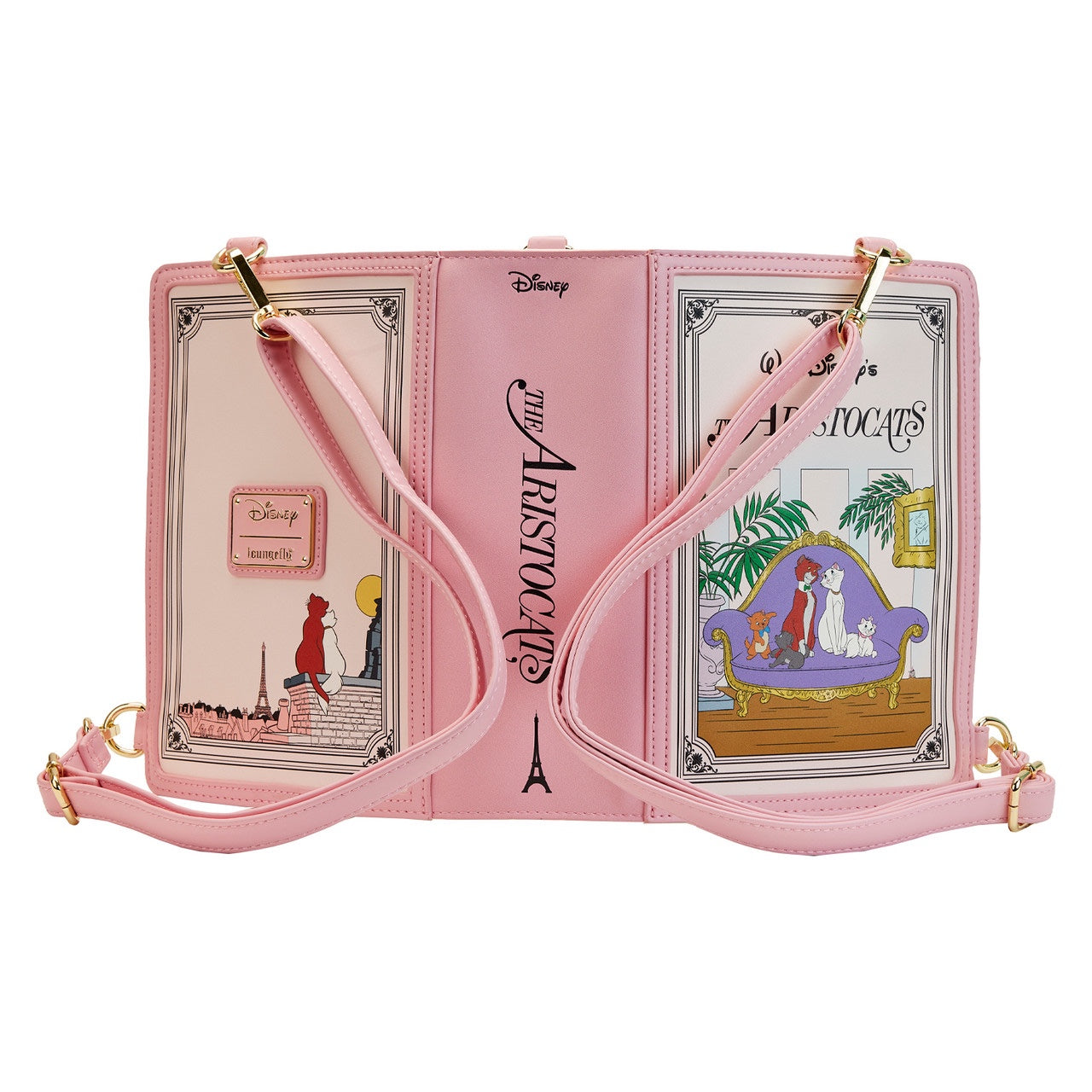 Loungefly Disney The Aristocats Classic Book Convertible Backpack Crossbody Bag-zoom-4