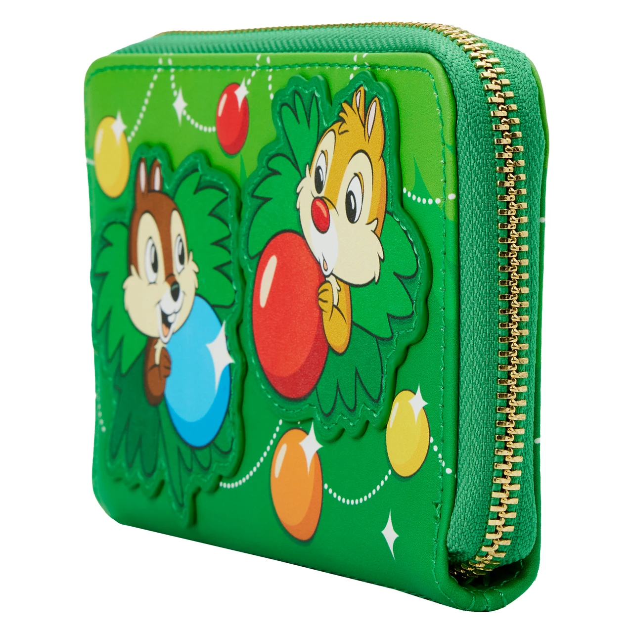 Loungefly Disney Chip And Dale Ornaments Zip Around Wallet-2