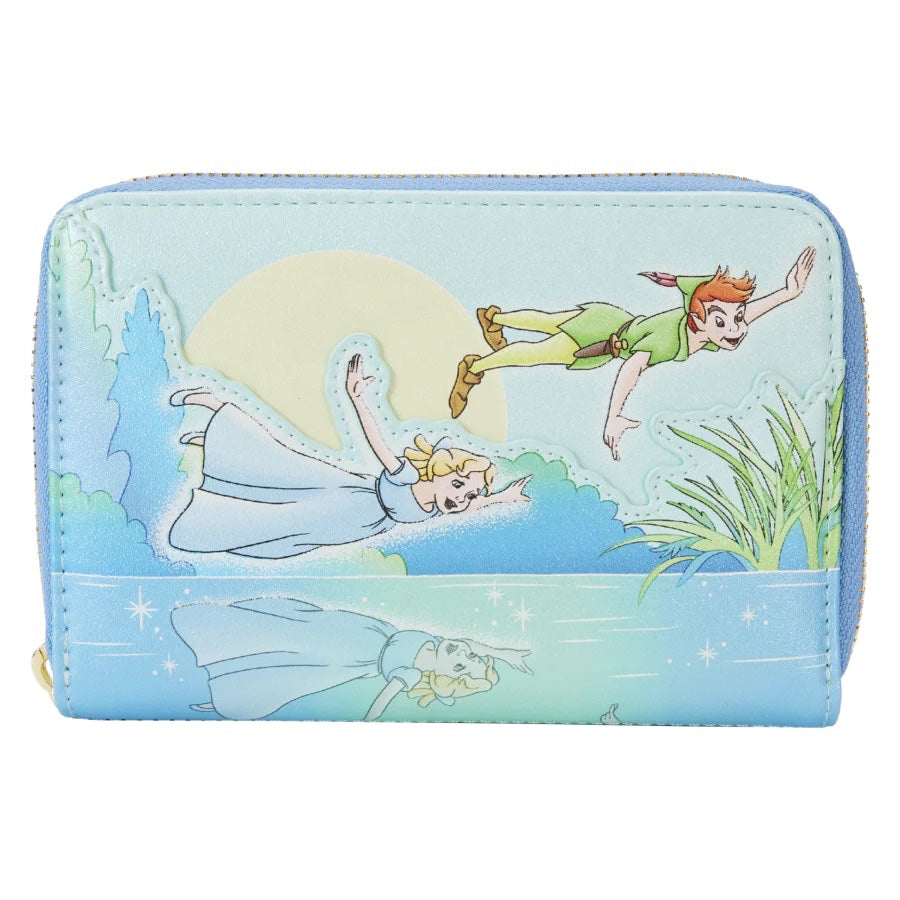 Loungefly Peter Pan You Can Fly Glow Zip-Around Wallet-zoom-1