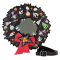 Loungefly Nightmare Before Christmas Wreath String Lights Glow Crossbody Bag