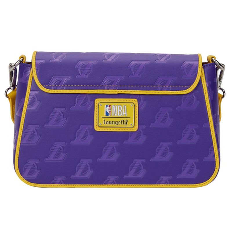 Loungefly NBA Los Angeles Lakers Debossed Logo Crossbody Purse-4