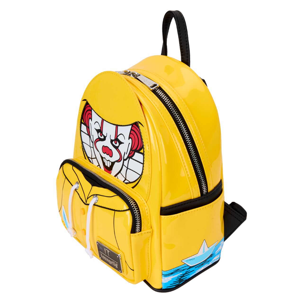 Loungefly IT Pennywise Raincoat Cosplay Mini Backpack Glow in the Dark-6