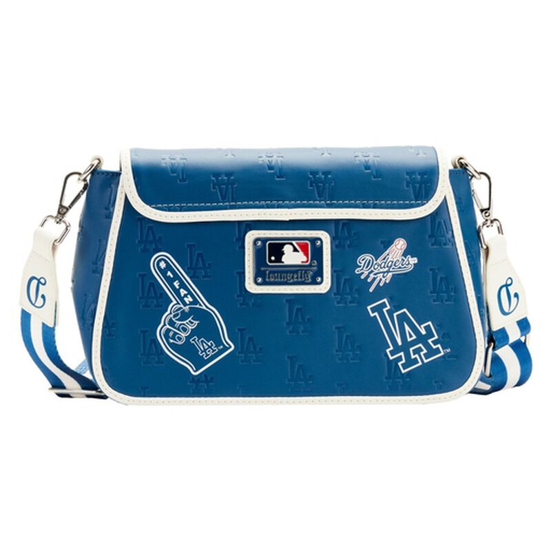 Loungefly MLB Los Angeles Dodgers Patches Crossbody Purse-2