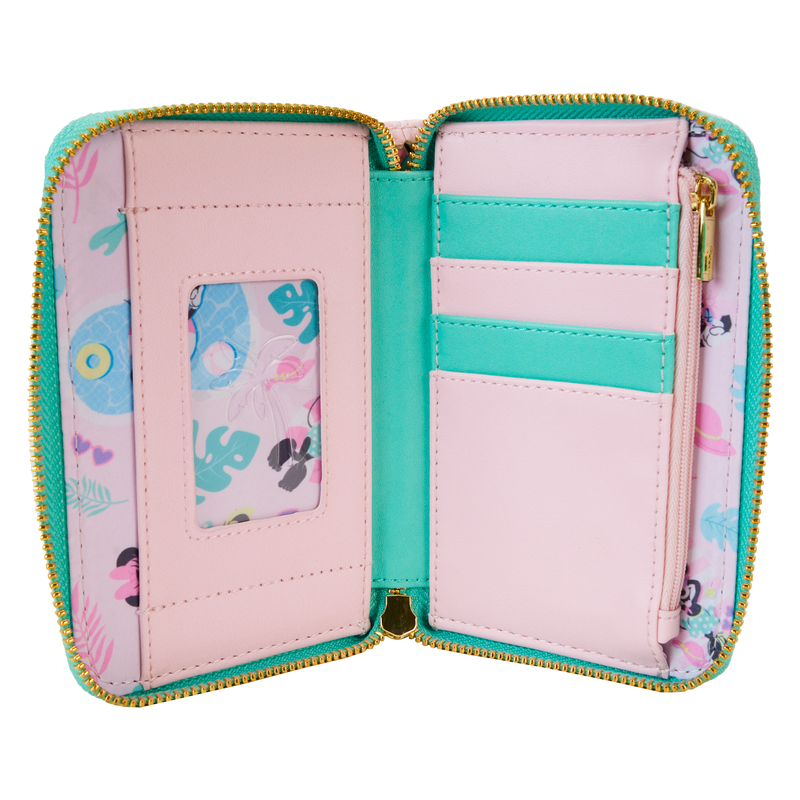 Loungefly Disney Minnie Mouse Vacation Style Poolside Zip-Around Wallet-4