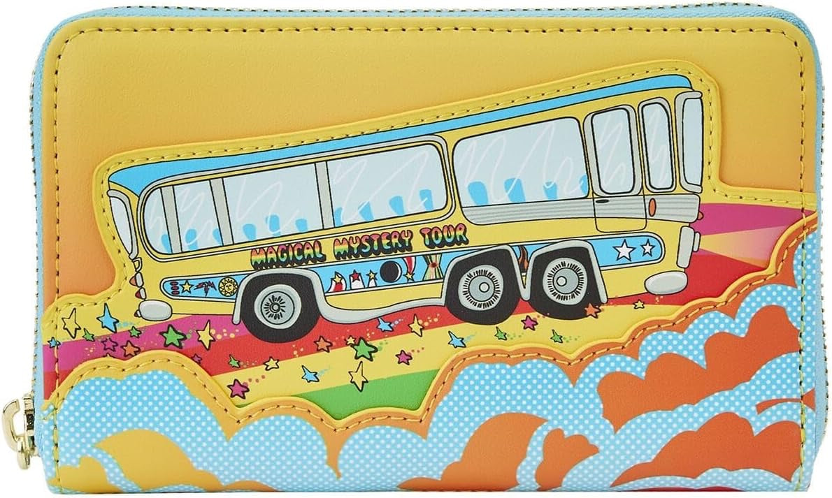 Loungefly The Beatles Magical Mystery Tour Bus Zip-Around Wallet