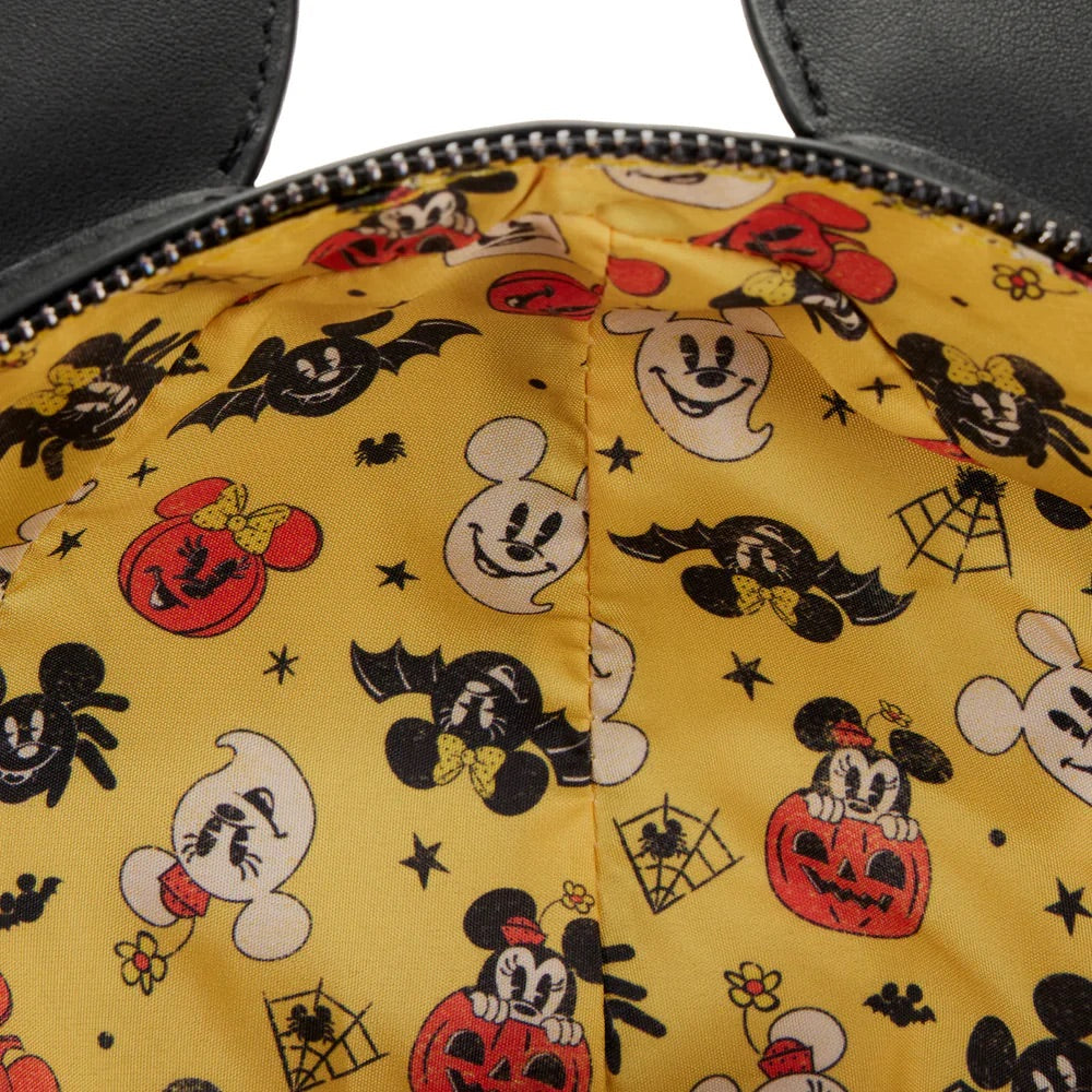 Loungefly Black Mickey Mouse Glow-in-the-Dark Spider Crossbody Bag-zoom-4