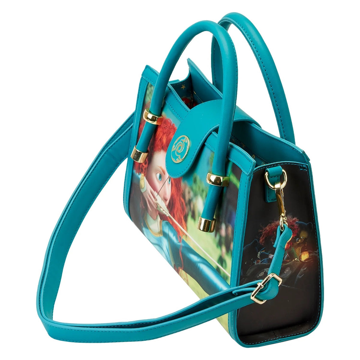 Loungefly Brave Merida Princess Film Scenes Crossbody Purse-3