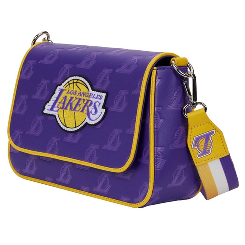 Loungefly NBA Los Angeles Lakers Debossed Logo Crossbody Purse