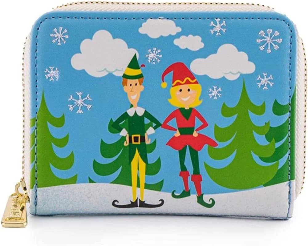 Loungefly Elf Buddy & Friends Zip Around Wallet- Cosplay Cute Wallets-1