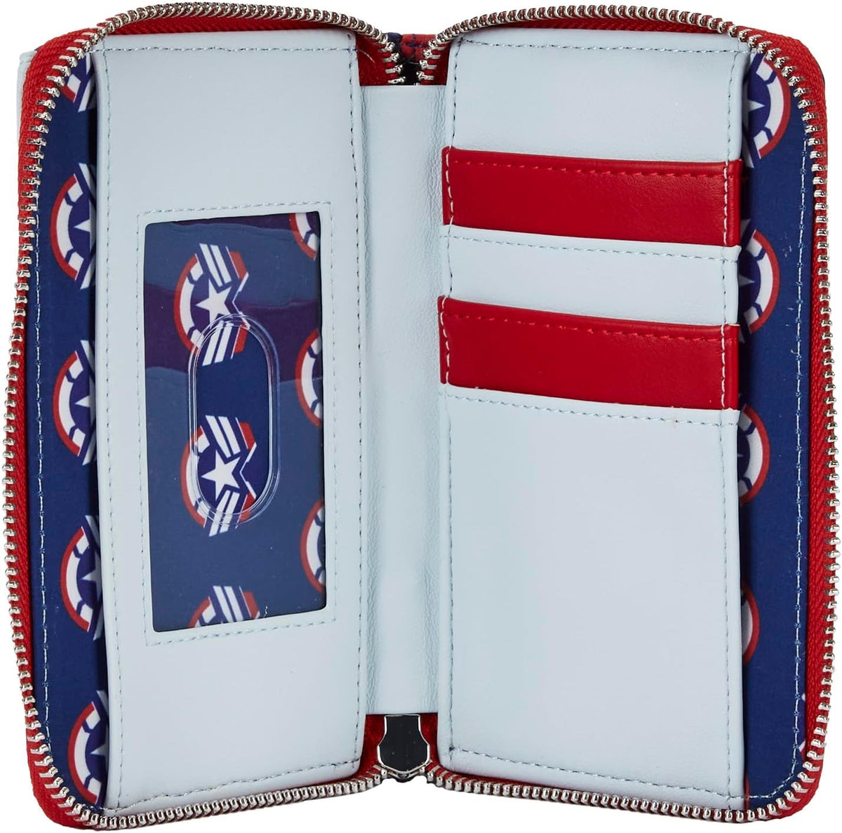 Loungefly Marvel Falcon Captain America Cosplay Zip Around Wallet-zoom-2