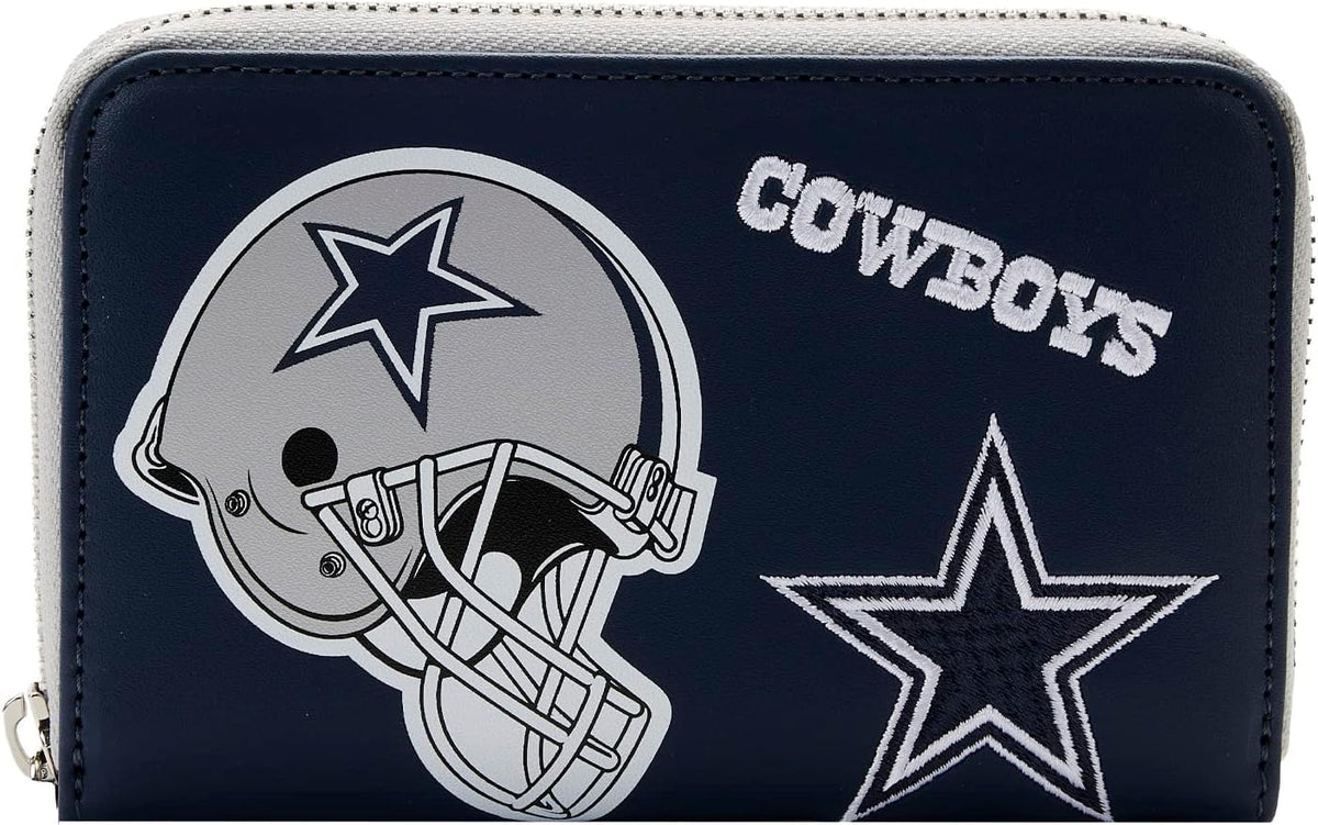 Loungefly NFL Dallas Cowboys patches zip around wallet-zoom-1