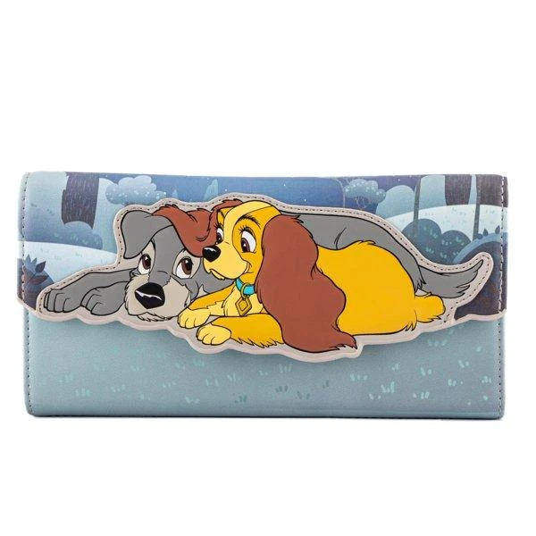 Loungefly Disney Lady and the Tramp Wet Cement Flap Wallet-zoom-1