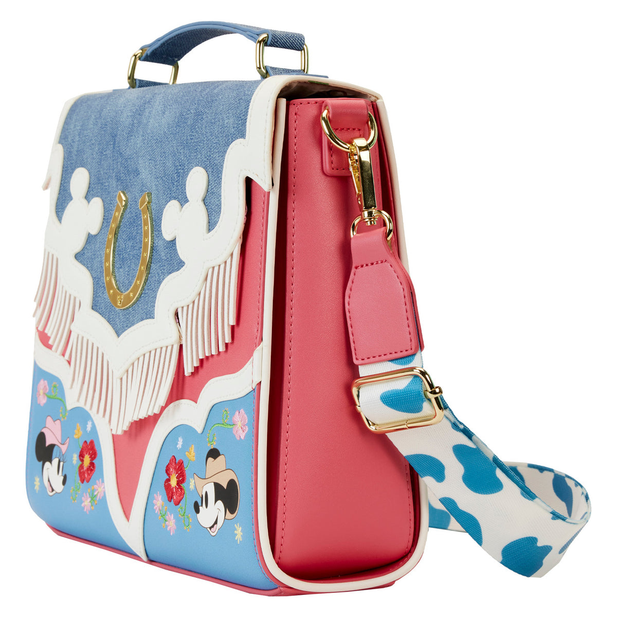 Loungefly Western Mickey and Minnie Crossbody Bag-2