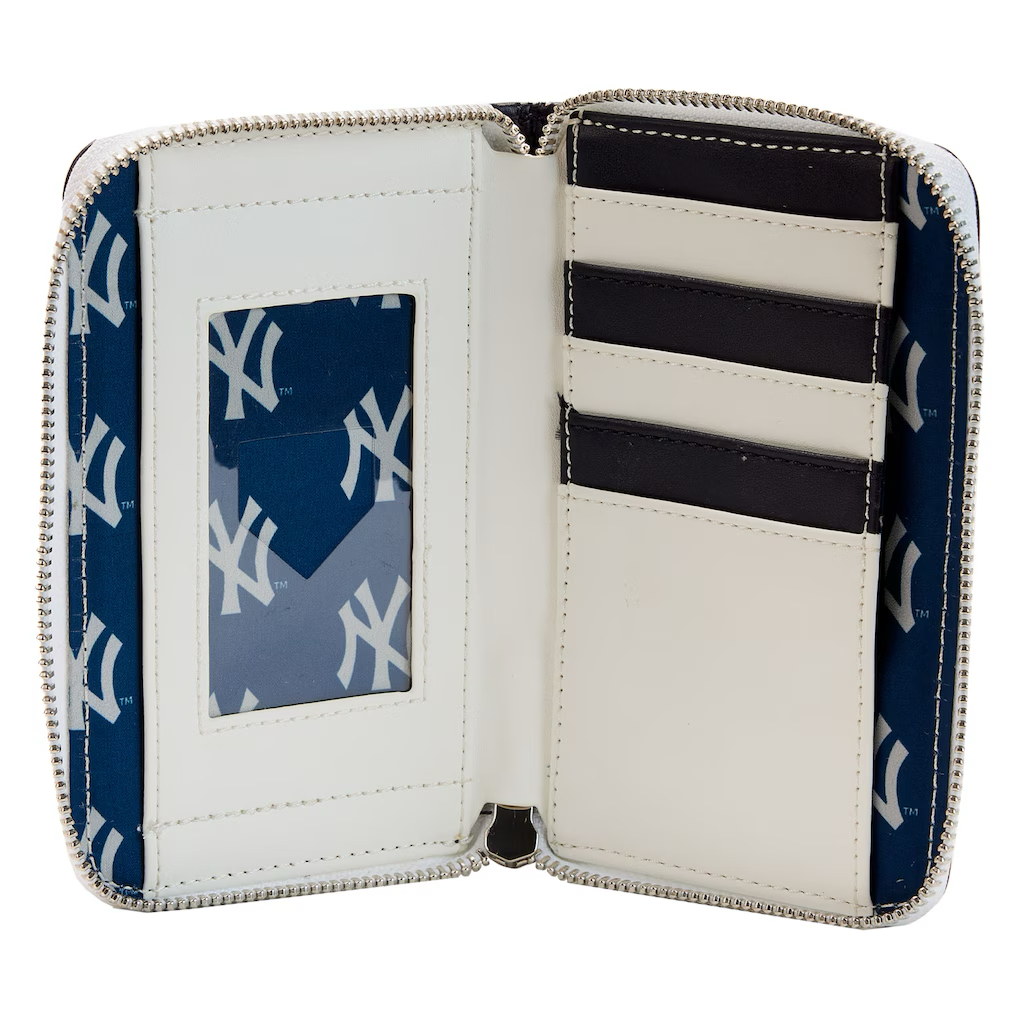 Loungefly New York Yankees Patches Zip-Around Wallet-3