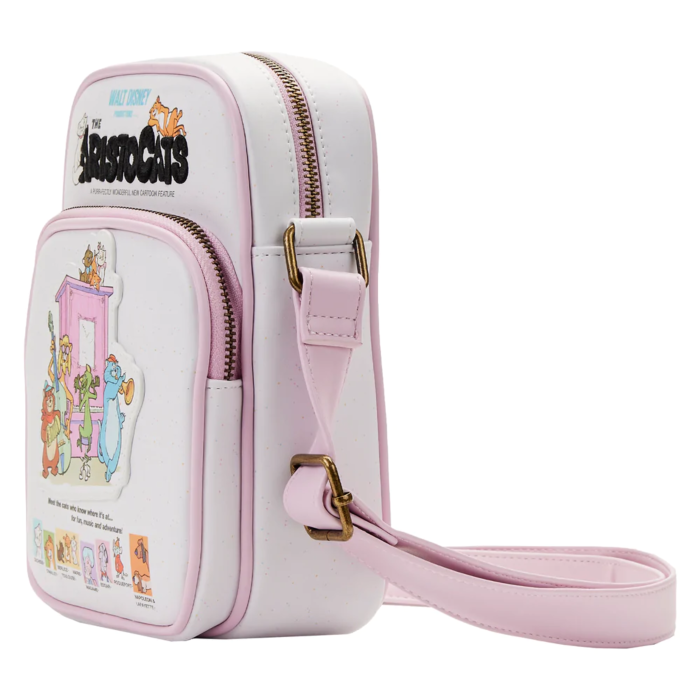 Loungefly Pink The Aristocats Poster Crossbody Bag-zoom-5