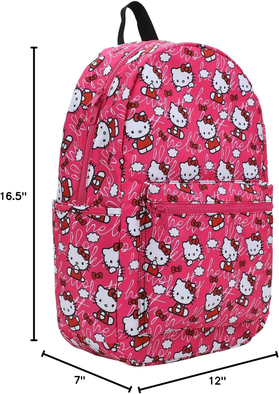 Sanrio Hello Kitty Toss AOP Pink Ground Travel Backpack-9