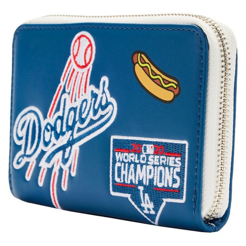 Loungefly MLB Los Angeles Dodgers Patches Zip-Around Wallet-zoom-3