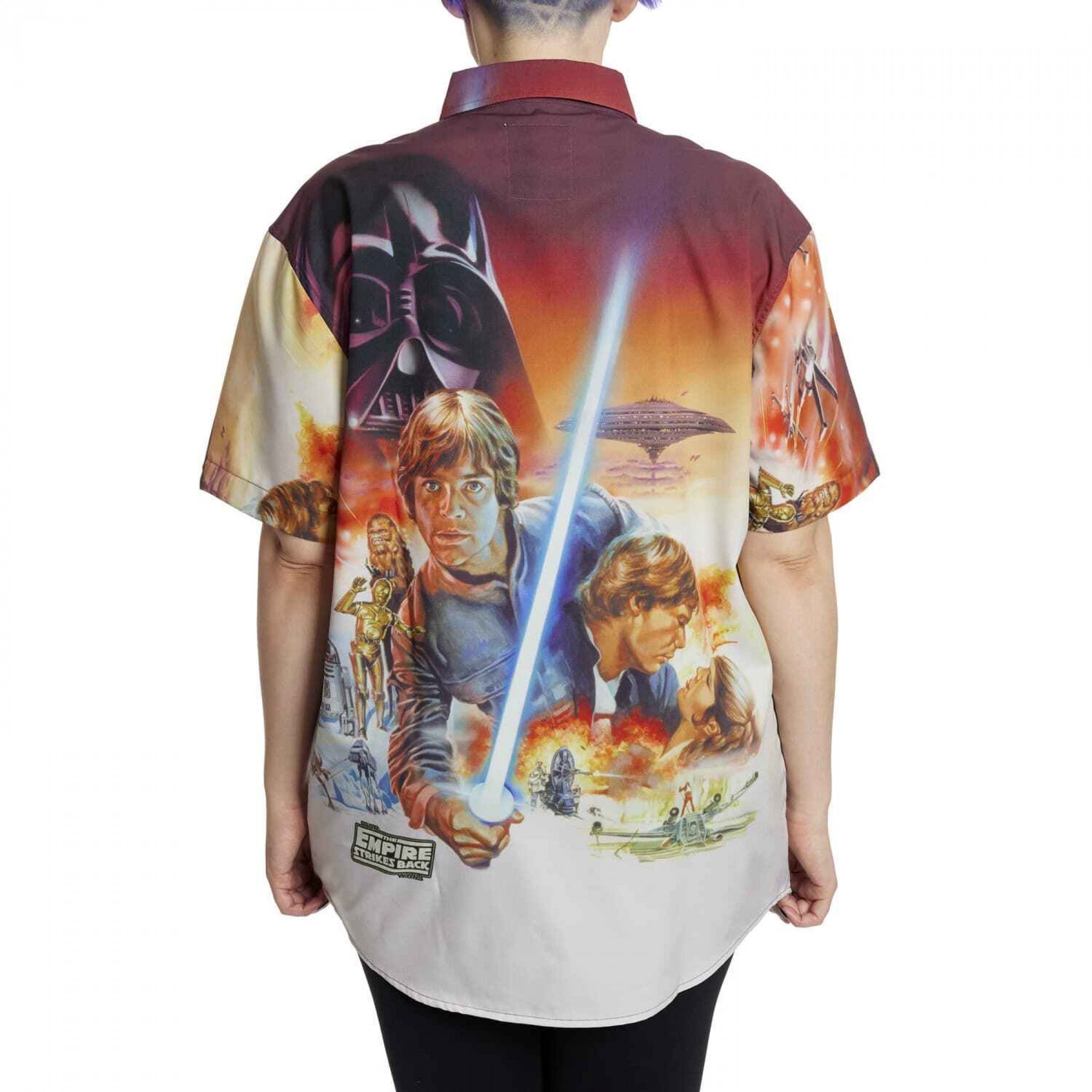 Loungefly Star Wars Empire Strikes Back Button Up Shirt-zoom-6