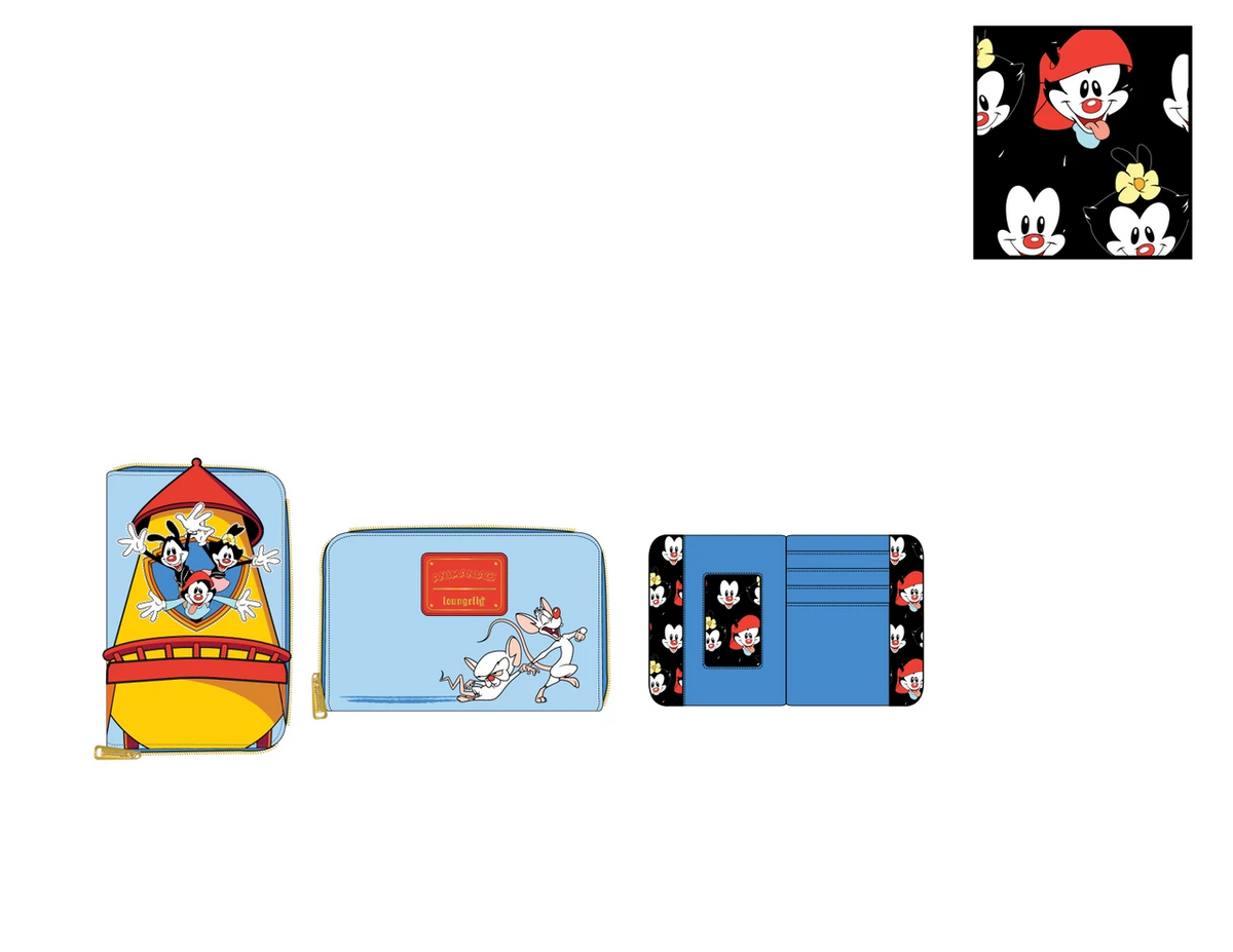 Loungefly Animaniacs WB Tower Zip-Around Wallet