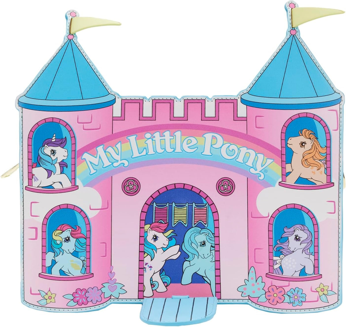 Loungefly Hasbro My Little Pony Dream Castle Crossbody Bag Purse Handbag-zoom-4