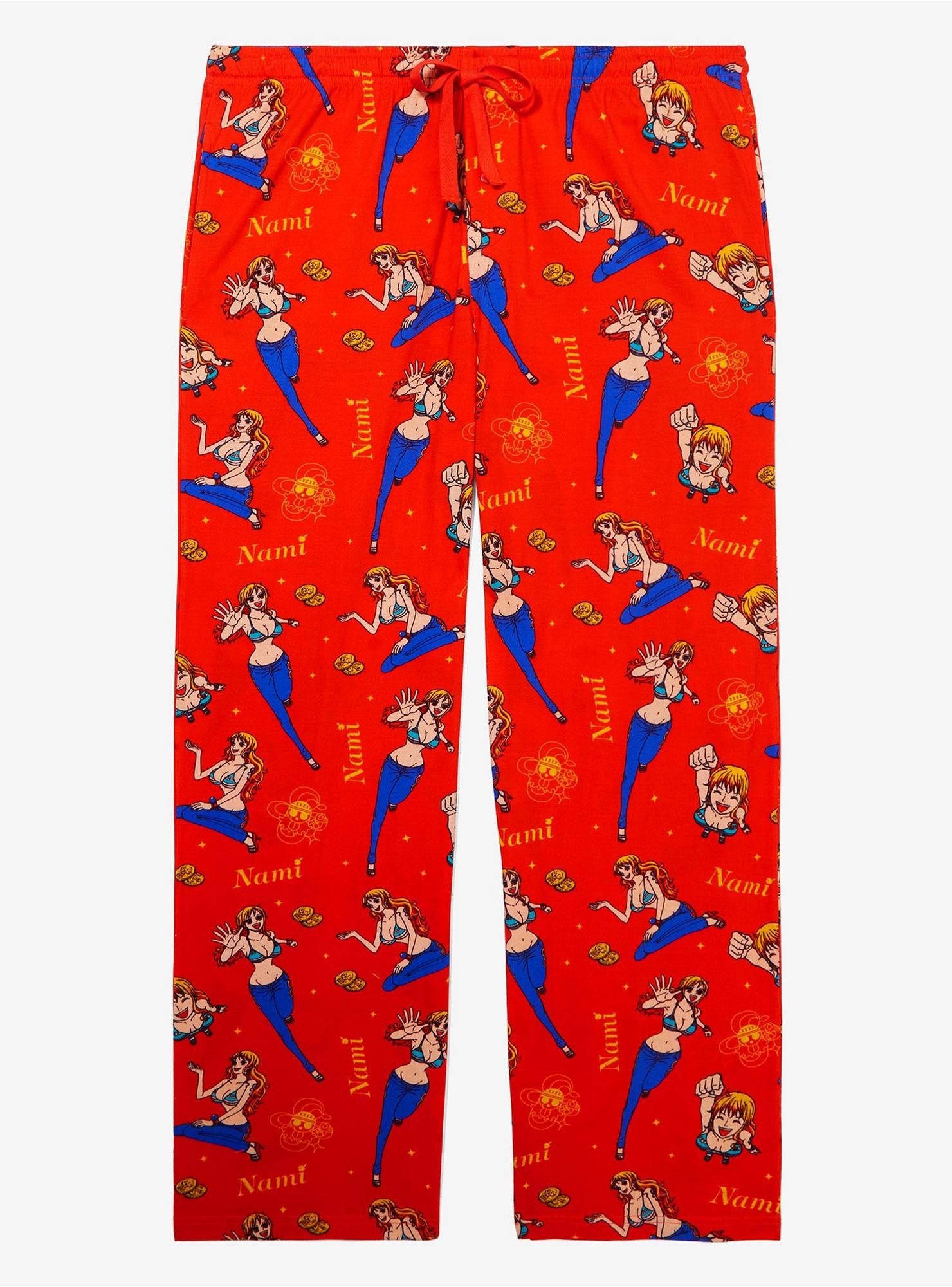 One Piece Nami Allover Print Sleep Pants-zoom-1