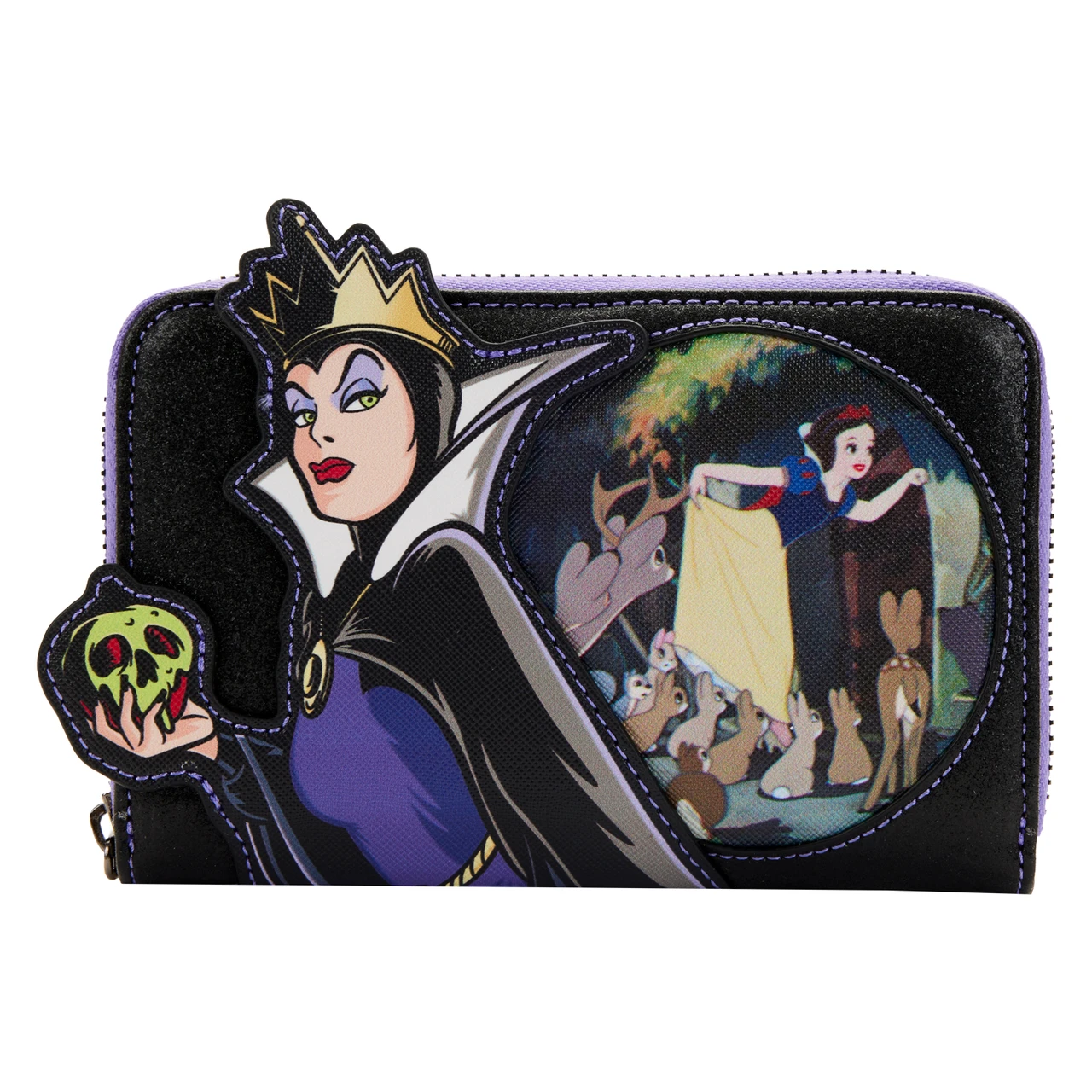 Loungefly Disney Villains Scene Evil Queen Zip-Around Wallet-zoom-1