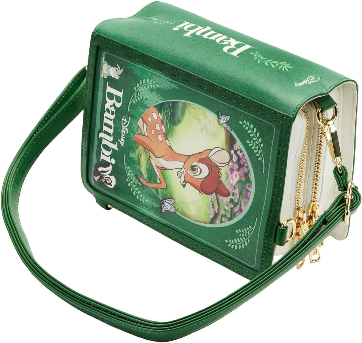 Loungefly Disney Bambi Book Convertible Crossbody Bag-9