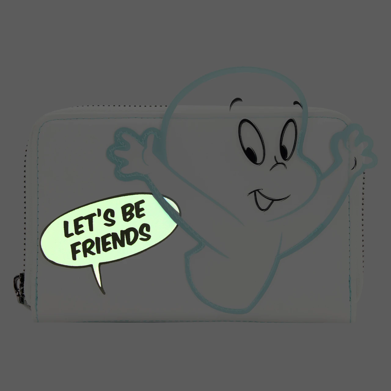 Loungefly Universal Casper The Friendly Ghost Let's Be Friends Zip-Around Wallet-5