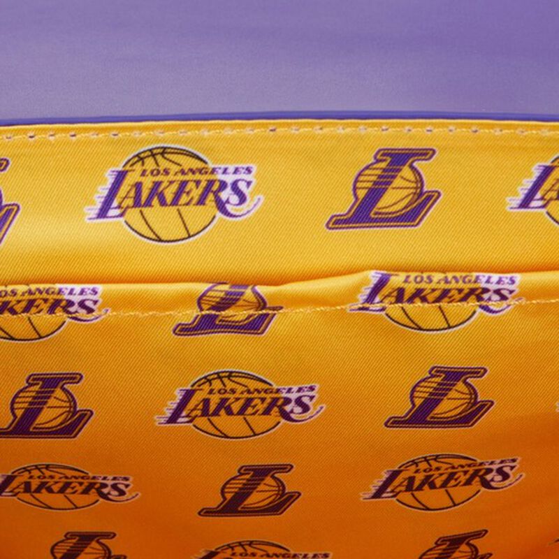 Loungefly NBA Los Angeles Lakers Debossed Logo Crossbody Purse-zoom-3