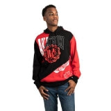Naruto Akatsuki Collegiate Adult Red and Black Hoodie-1