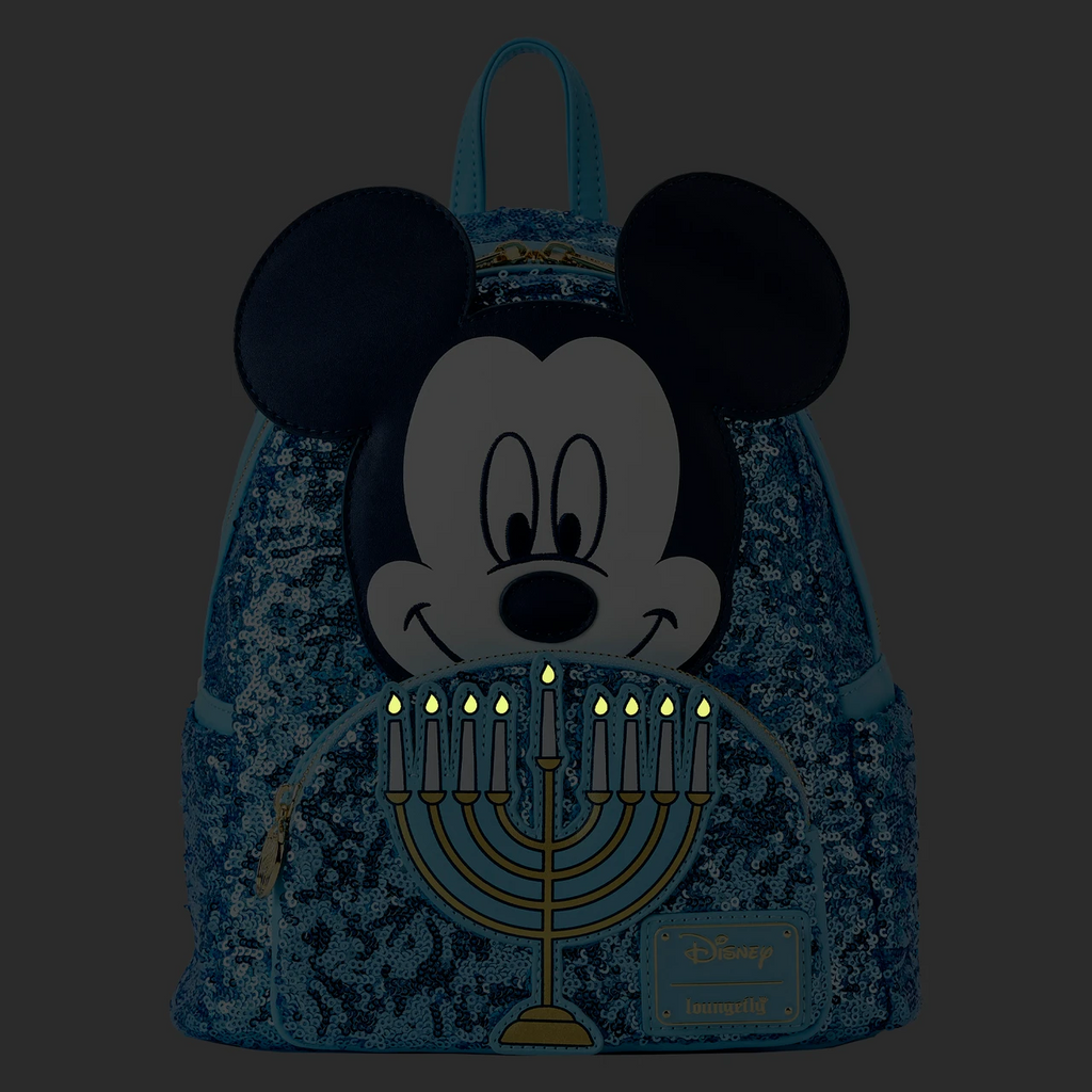 Loungefly Disney Mickey Happy Hanukkah Menorah Mini Backpack