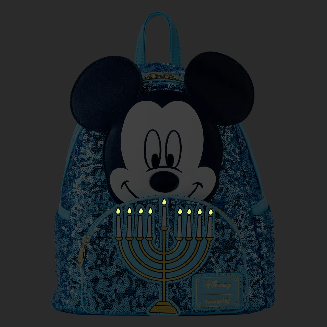 Loungefly Disney Mickey Happy Hanukkah Menorah Mini Backpack