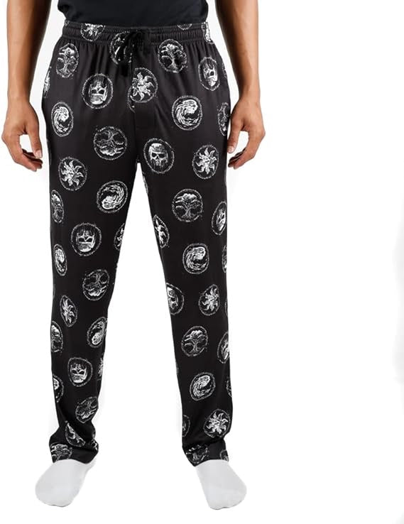 Magic :The Gathering Kaldheim Icons Pattern Print Pajama Pants for Men-zoom-1