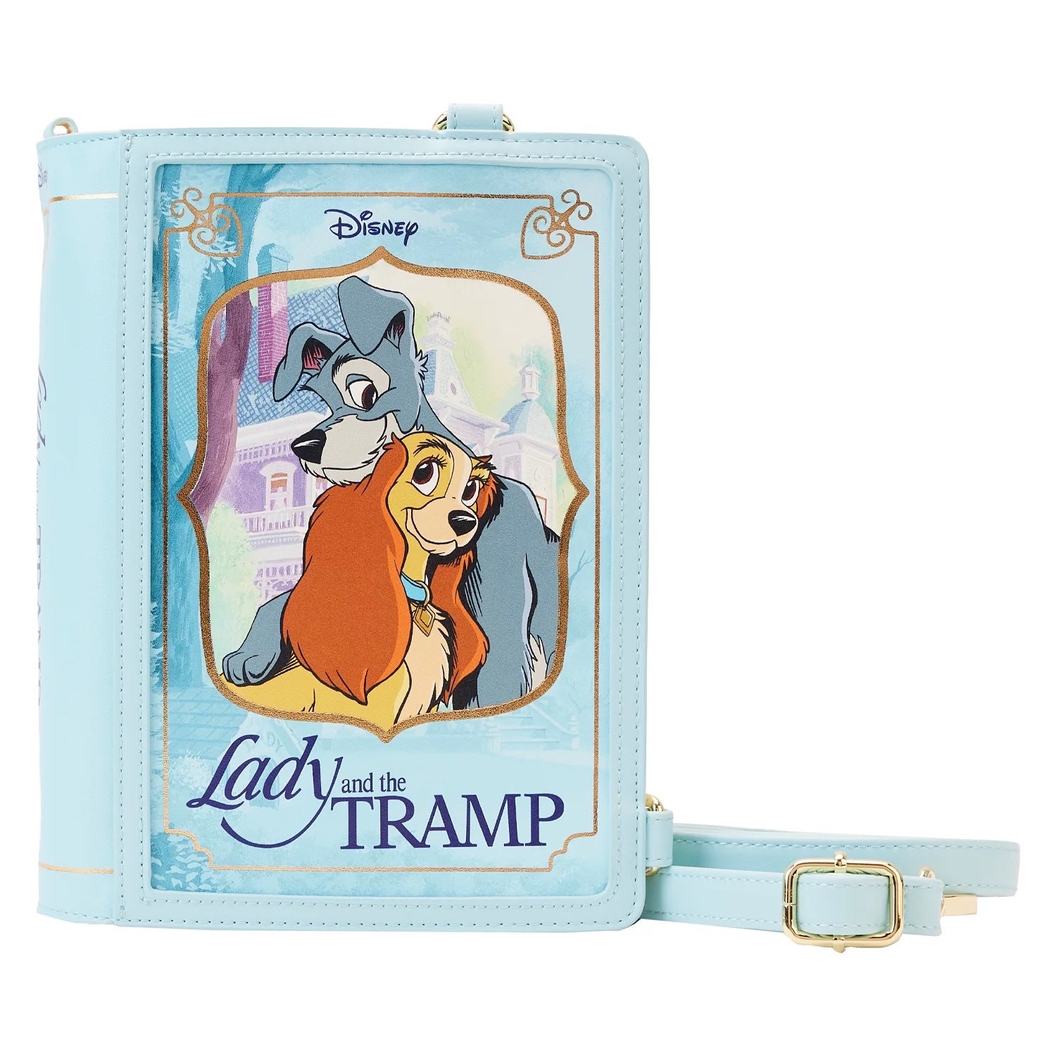 Loungefly Lady and the Tramp Book Convertible Crossbody Bag-1