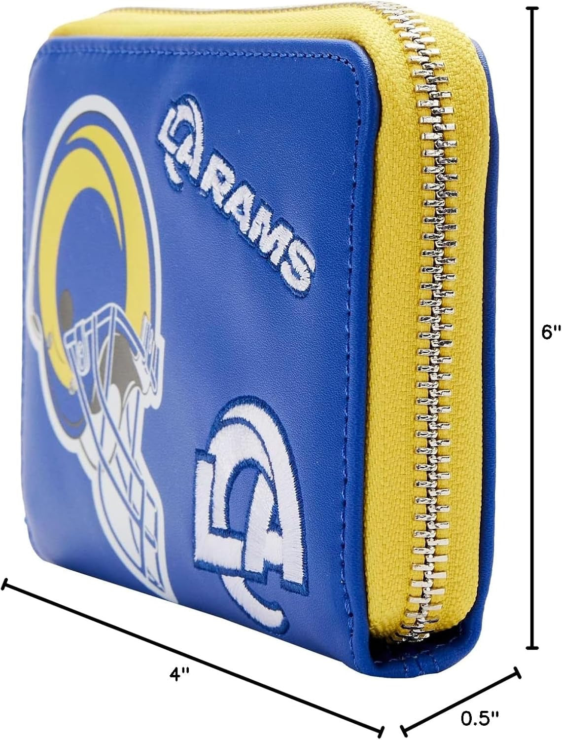 Loungefly NFL Los Angeles Rams Patches Zip-Around Wallet-zoom-5