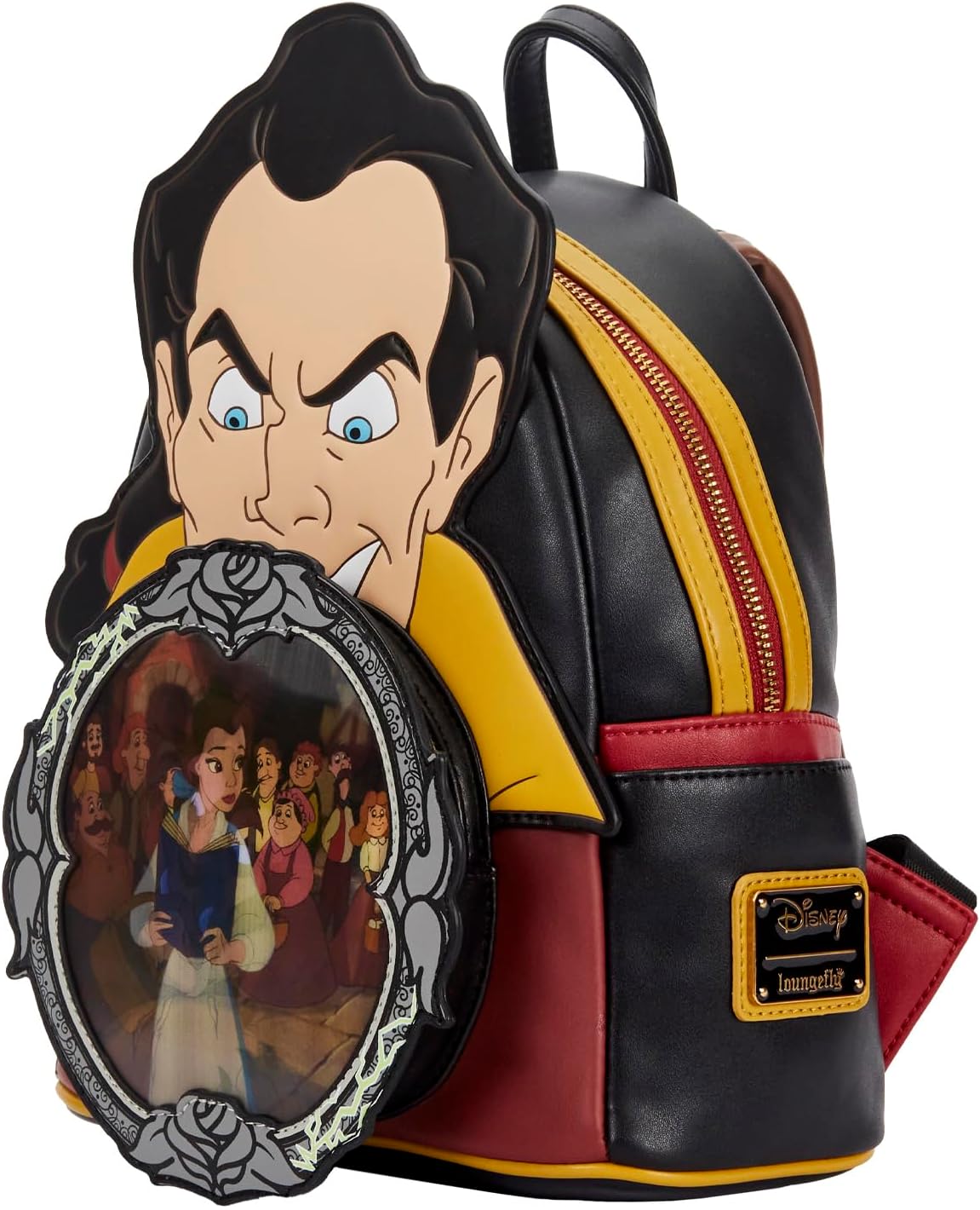 Loungefly Disney Beauty and the Beast Gaston Villains Scene Mini Backpack-zoom-6