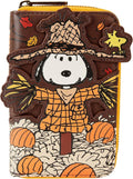Loungefly Peanuts Snoopy Scarecrow Zip-Around Wallet