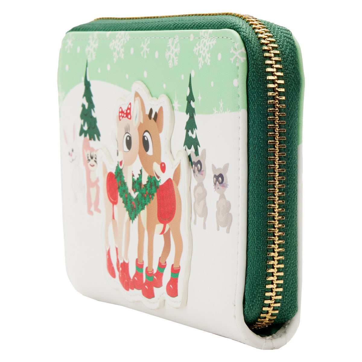 Loungefly Rudolph The Red-Nosed Reindeer Merry Couple Zip Around Wallet-zoom-4