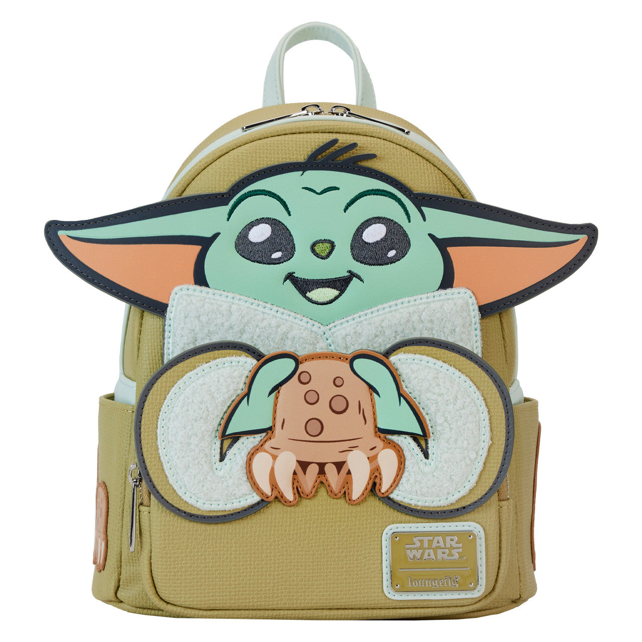 Loungefly Star Wars: The Mandalorian Grogu and Crabbies Cosplay Mini Backpack